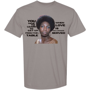 Premium T-shirt (Nina Simone) - gray